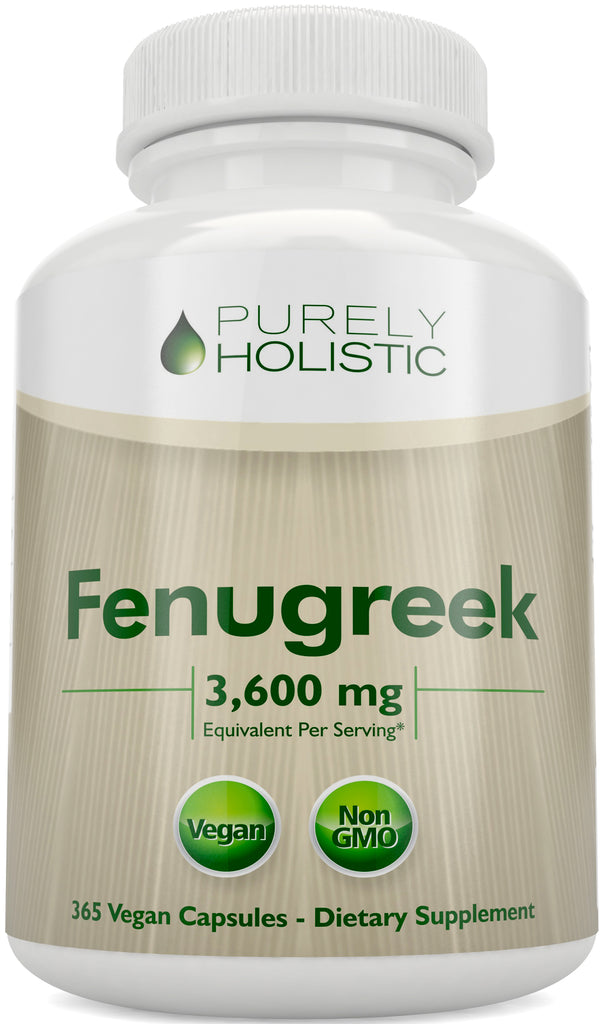 Fenugreek 3,600 mg - 365 Capsules, 4 Month Supply