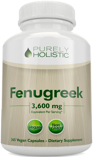 Fenugreek 3,600 mg - 365 Capsules, 4 Month Supply