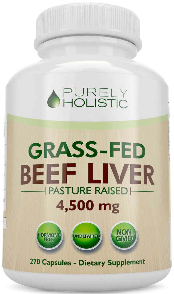 Grass Fed Beef Liver Capsules, 270 Capsules, 4500mg (750mg Each)