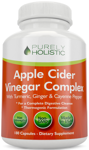 Apple Cider Vinegar Capsules, 180 Vegan ACV Capsules