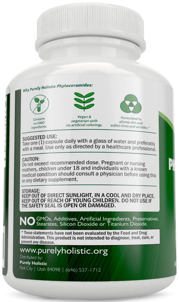 Phytoceramides Skin Therapy Supplement 60 Vegan Rice Based Capsules
