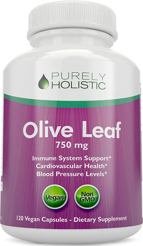 Olive Leaf Extract 750mg Triple Strength 150mg Oleuropein (20% Oleuropein) Standardized Extract