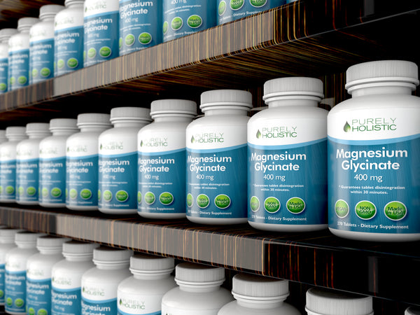 Magnesium Glycinate 400mg - 100% More 270 Magnesium Tablets, Non Buffered Chelated, Vegan and Vegetarian