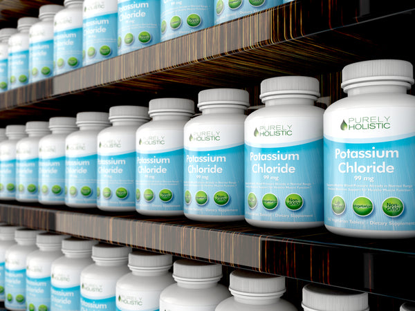 Potassium Supplement 365 Tablets 1 Year Supply, Vegetarian and Non GMO