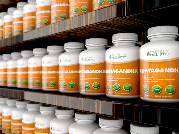 Ashwagandha Capsules with Black Pepper, 180 Capsules 3 Month Supply