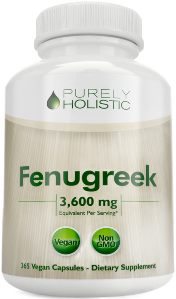 Fenugreek 3,600 mg - 365 Capsules, 4 Month Supply