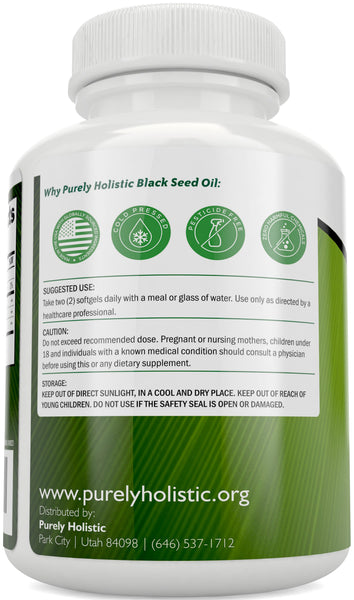Black Seed Oil 1,400 mg - 180 Softgels