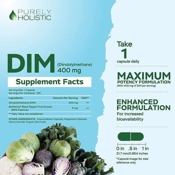 DIM Supplement 400mg with BioPerine