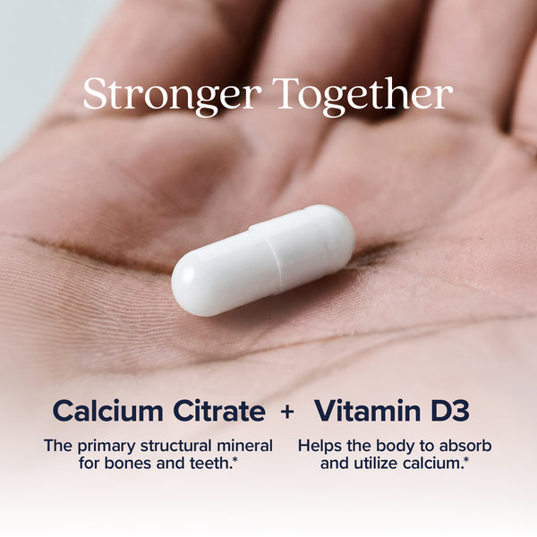 Calcium Citrate 1000mg 365 Vegan Capsules, Supports Health of Bones and Teeth