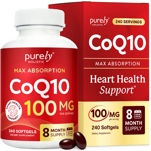 CoQ10 240 SoftGels High Absorption Coenzyme Q10 Up to 8 Month's Supply