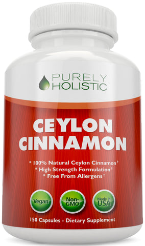 Ceylon Cinnamon Capsules 1500mg, 150 Vegan Capsules 75 Day Supply
